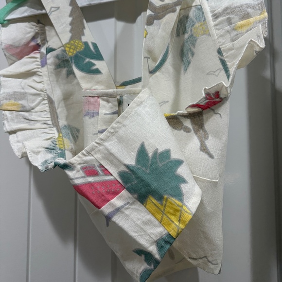 NWT Cropped Linen Top - Picture 6 of 9